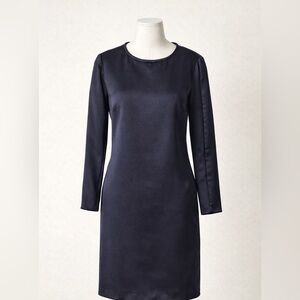 Zara Midnight Blue Long Sleeve Dress
